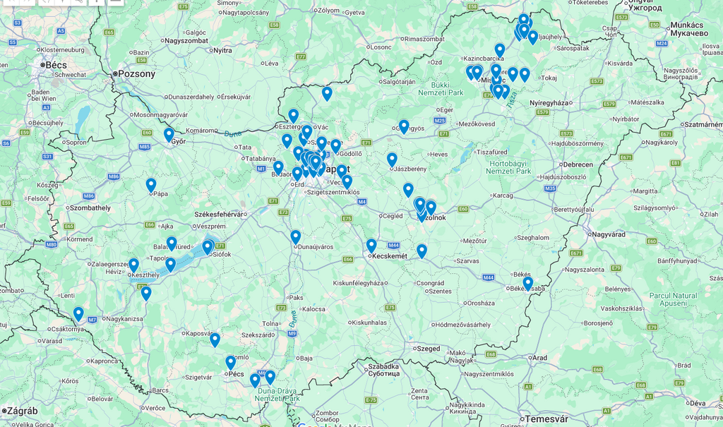 2026. első félévi oktatások_térkép