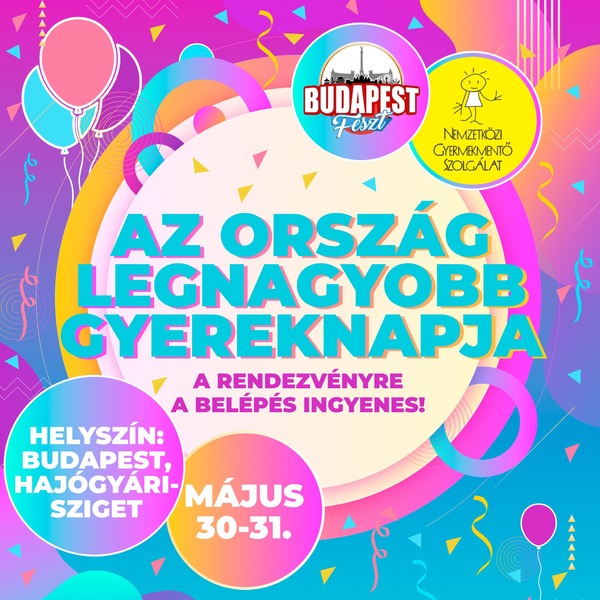 gyereknap plakát lila